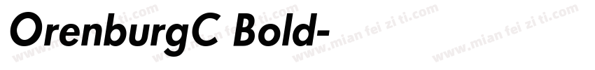 OrenburgC Bold字体转换